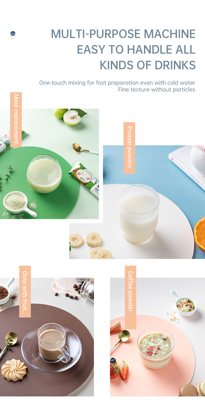 Portable Cup Blender – USB Rechargeable Smoothie & Fruit Mixer Bottle for Gym & Sport