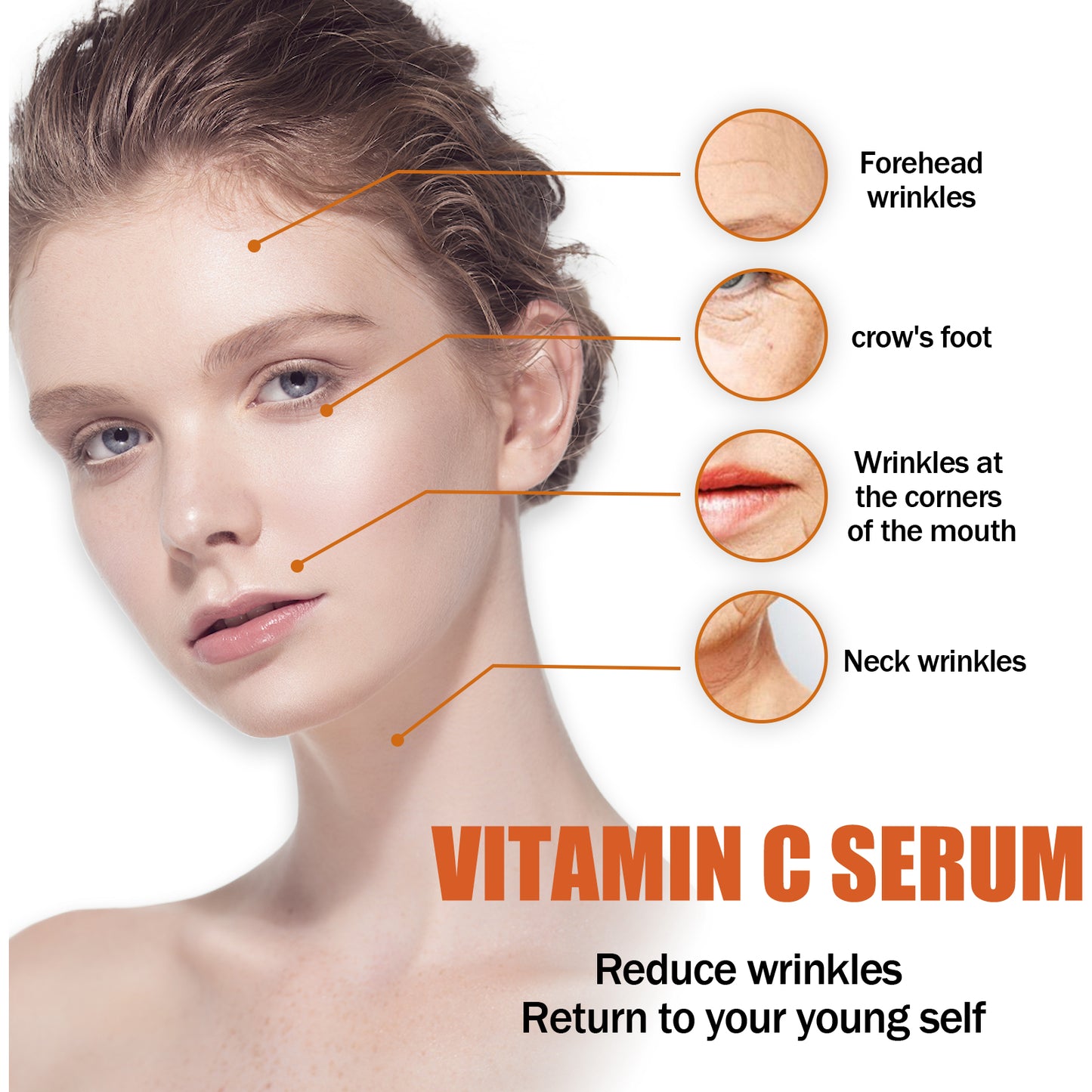 Serum Vitamin C, Serum Tăng Cường Độ Đàn Hồi, Dưỡng Ẩm, Làm Trắng và Chống Nếp Nhăn