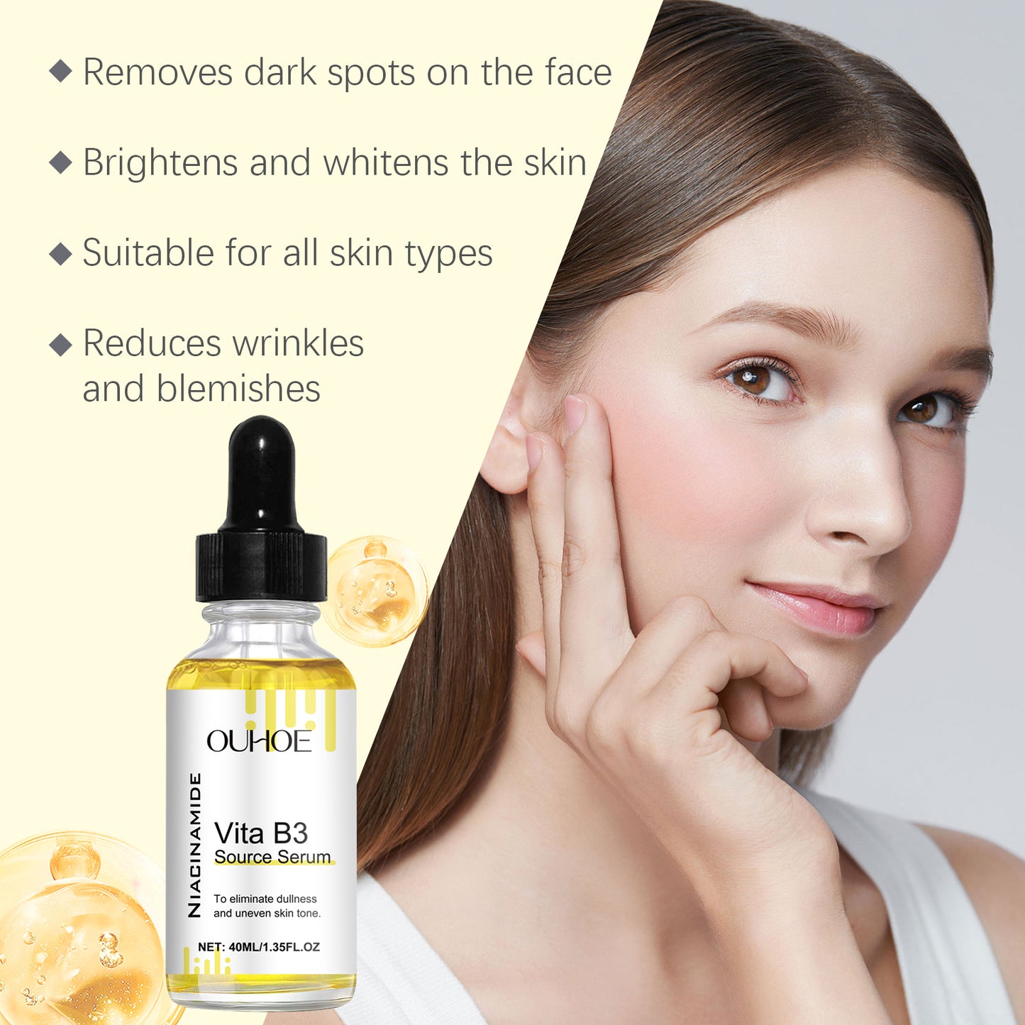Face Serum – Moisturizes Facial Skin with Moisture Lock Hydrating Vitamin B3 Serum