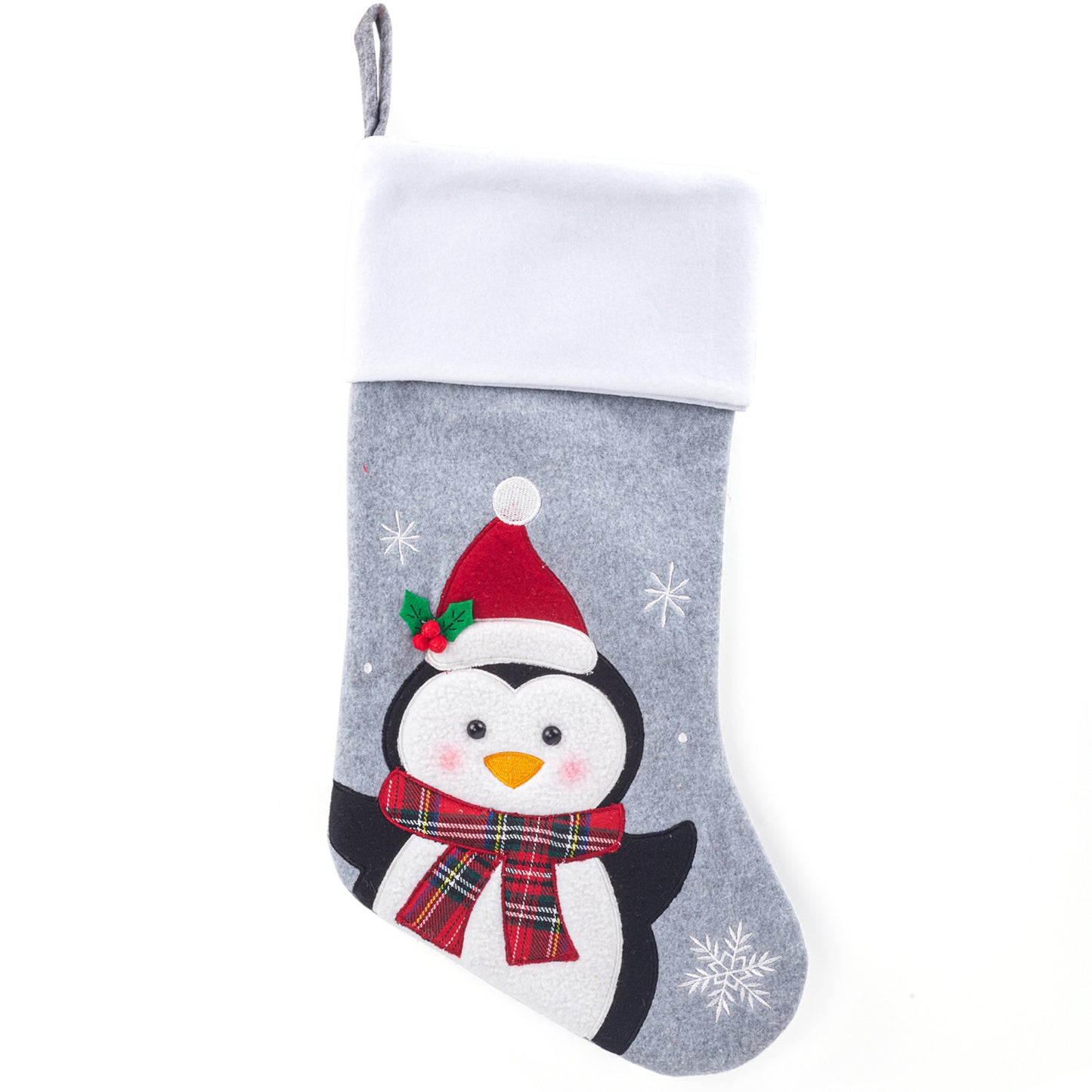 3D Snowman Christmas Socks Gift Bags - Holiday Candy Bags & Festive Decorations