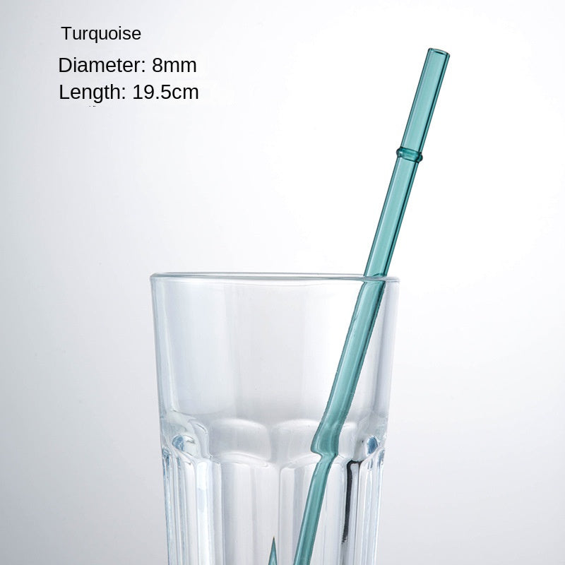 Eco-Friendly High Borosilicate Glass Straw – Durable 27cm Heat-Resistant Reusable Straw