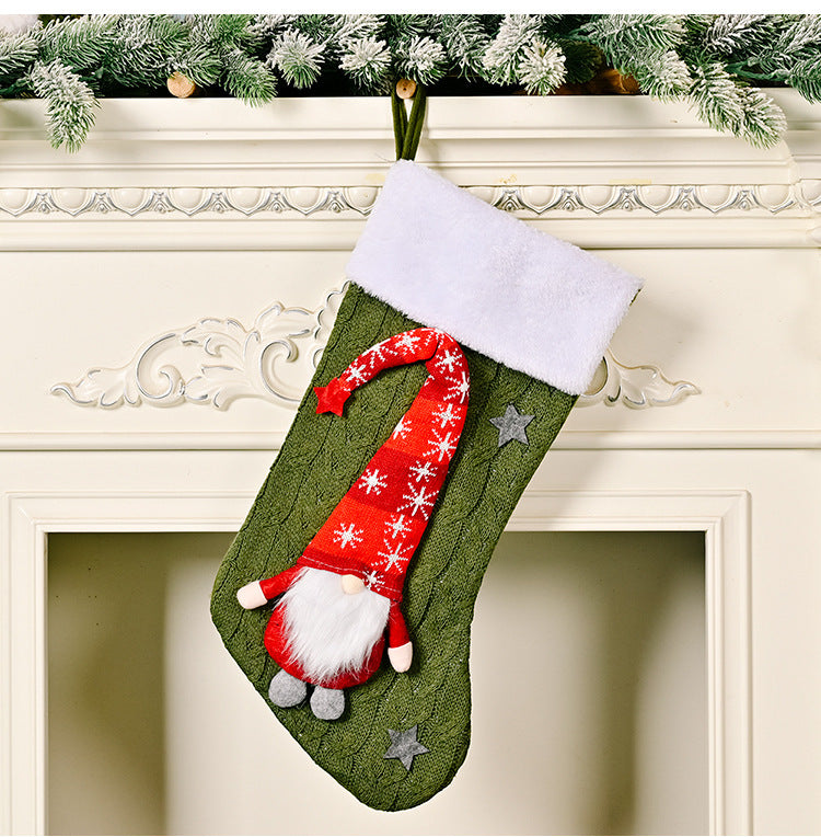 Knitted Rudolf Christmas Socks - Festive Decoration & Children’s Gifts