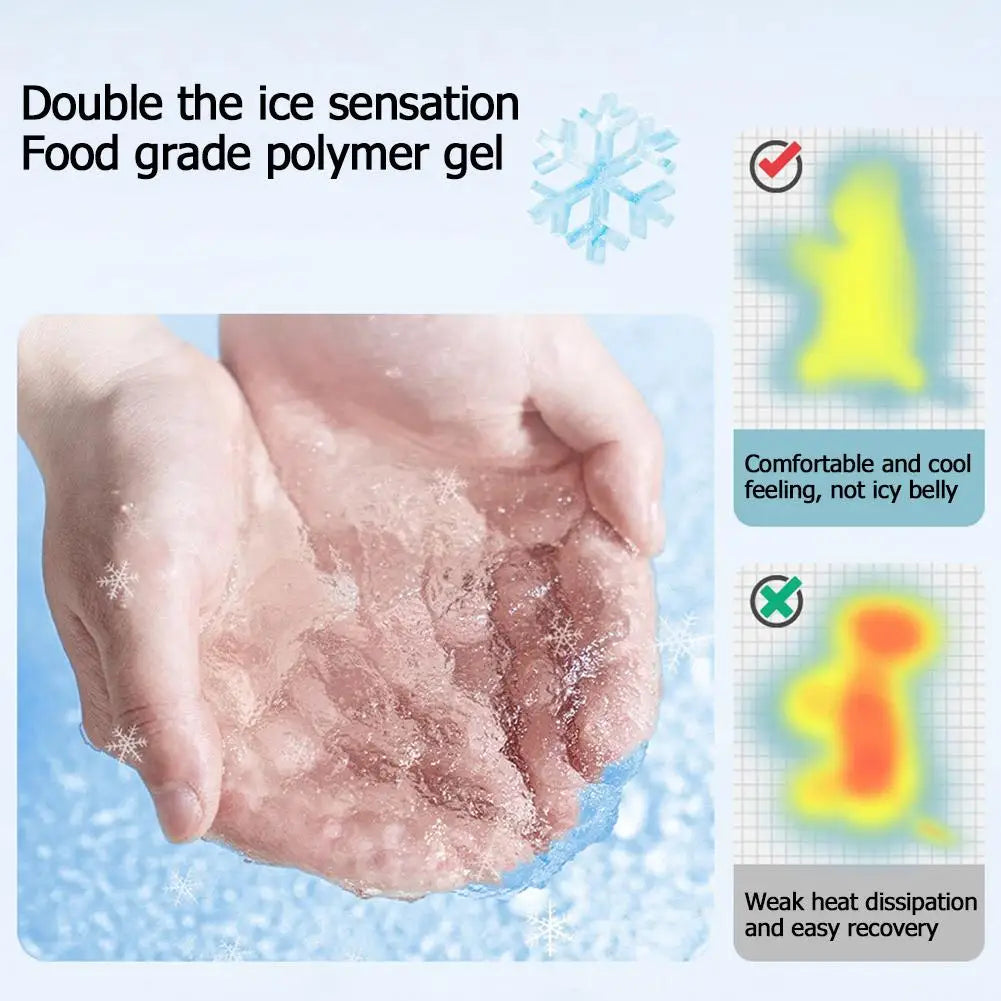 Summer Pet Cooling Pad – Ice Crystal Gel Cool Bed for Cats & Dogs