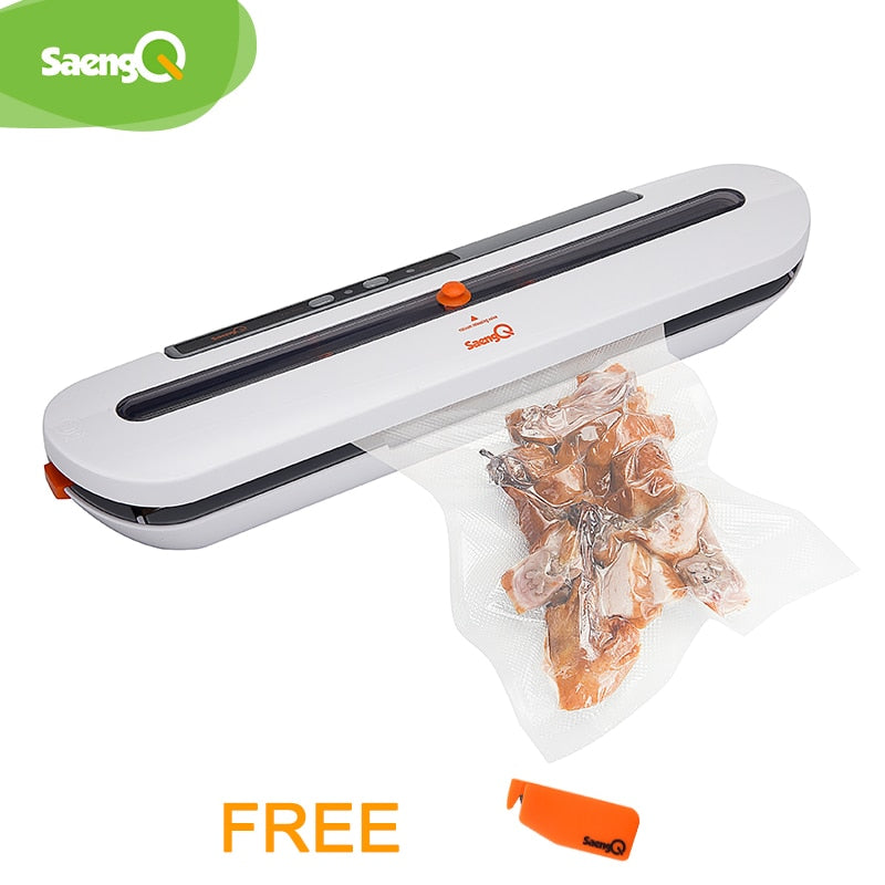saengQ Best Vacuum Food Sealer 220V/110V – Automatic Packaging Machine with 5PCS Bags