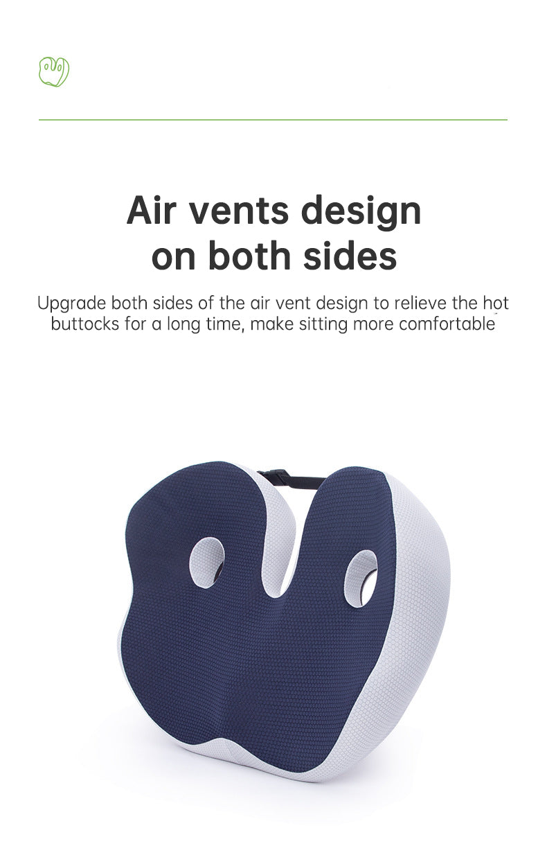 High Quality Office Chair Memory Foam Orthopedic Coccyx Seat Cushion