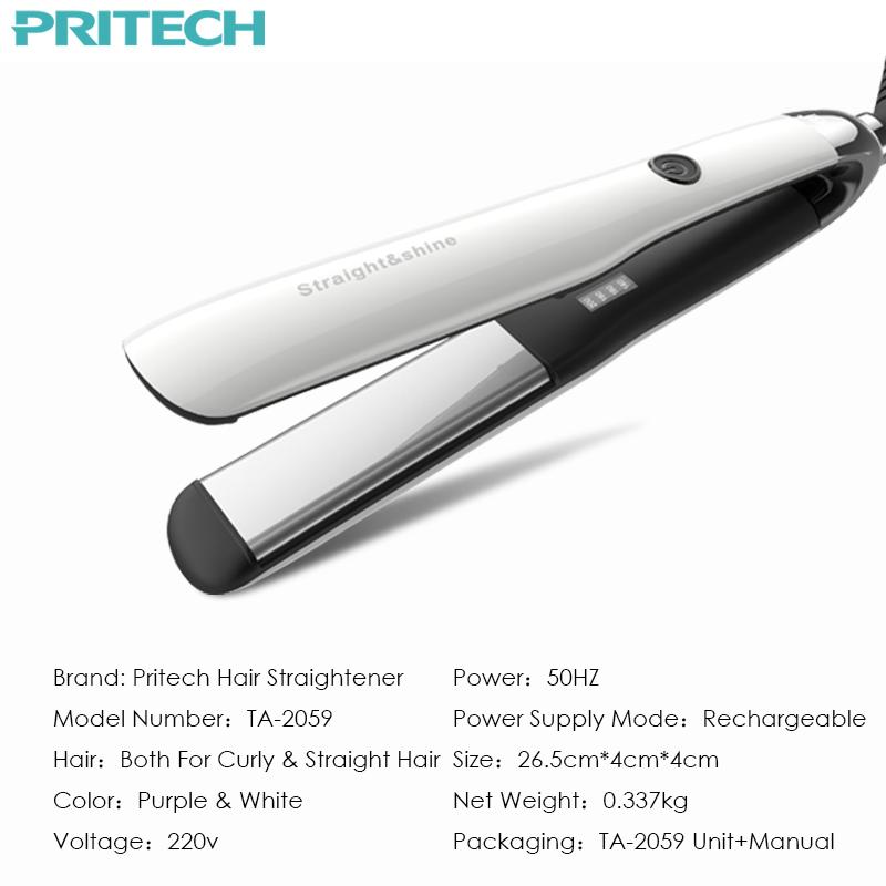Pritech Hair Styling Tool – Professional Hair Straightening Iron with 4-Speed Temperature Control