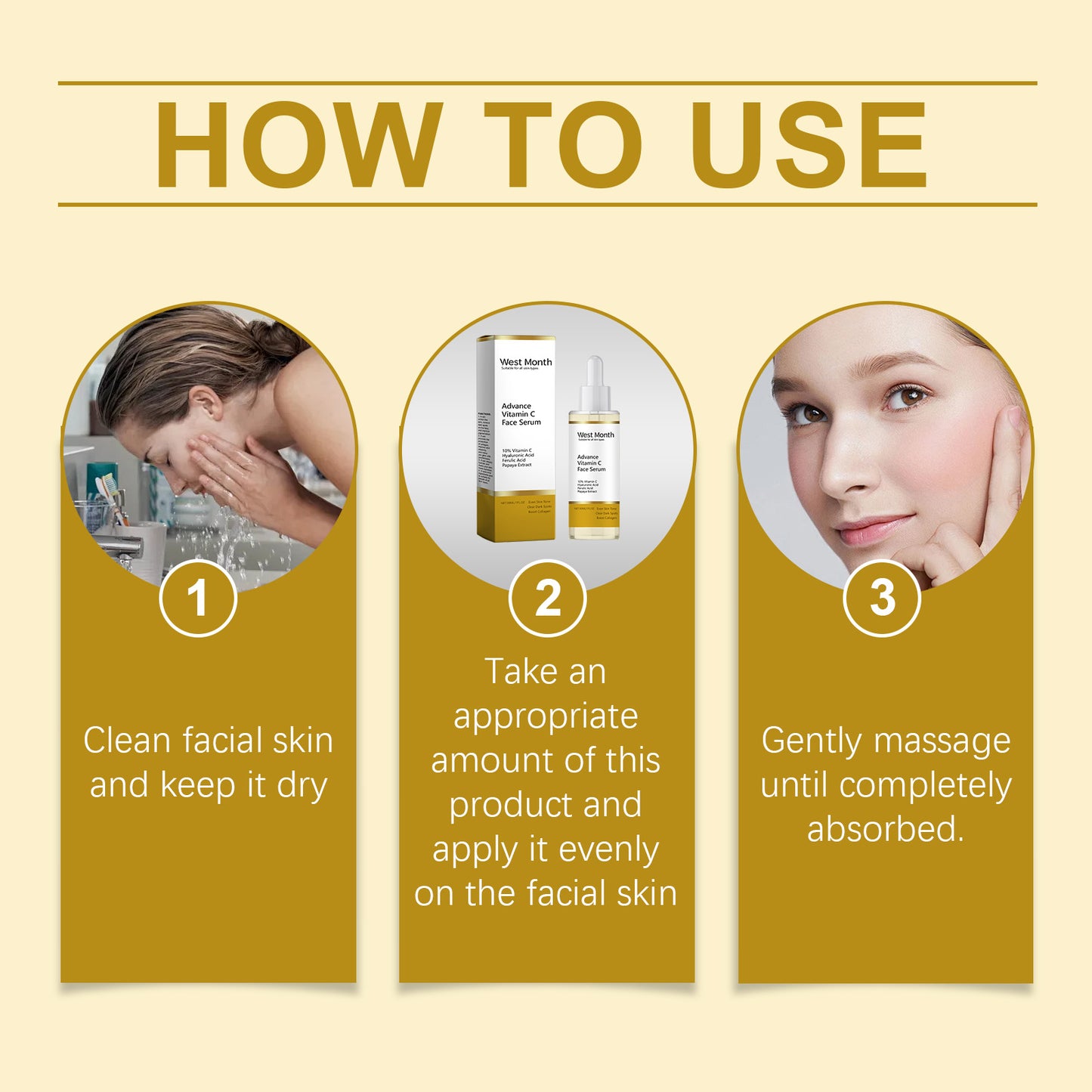 Serum Vitamin C West&amp;Month, Serum dưỡng ẩm nhẹ nhàng, làm sáng và giảm thâm nám da.