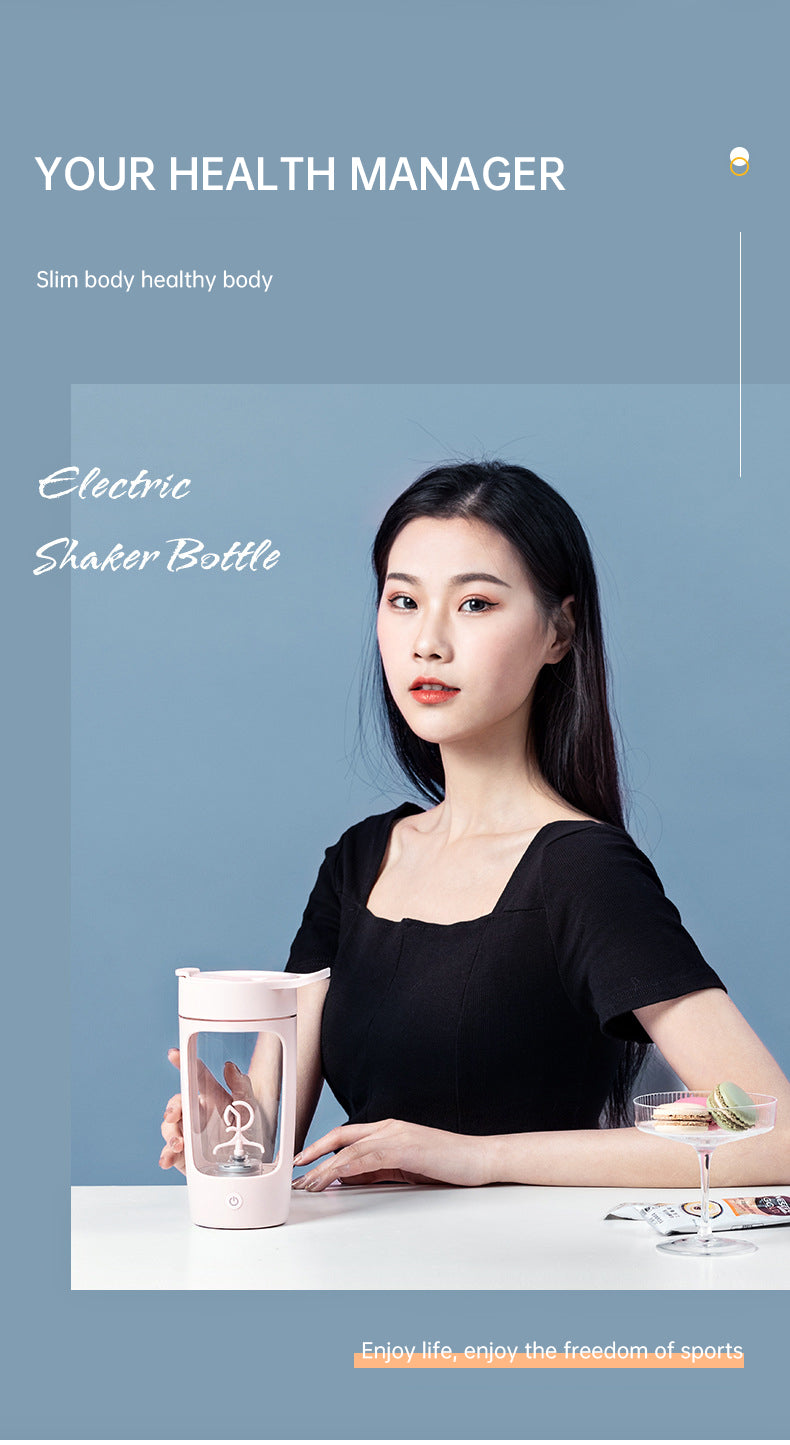 Portable Cup Blender – USB Rechargeable Smoothie & Fruit Mixer Bottle for Gym & Sport