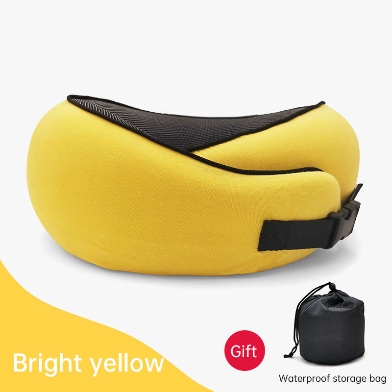 Memory Foam Neck Pillow U-Shaped Cervical Vertebra Travel Pillow with Carry Bag