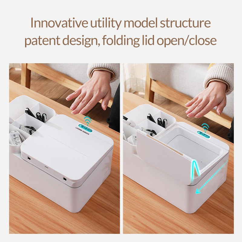 Inductive Electric Desktop Storage Box – Smart Jewellery & Skincare Organiser