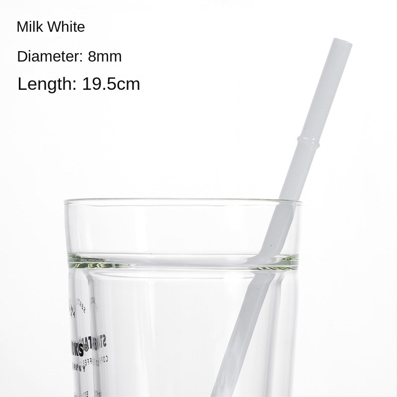 Eco-Friendly High Borosilicate Glass Straw – Durable 27cm Heat-Resistant Reusable Straw
