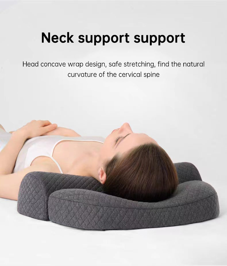 Bed Side Sleeping Pillow Neck Pain Relief Ergonomic Cervical Memory Foam