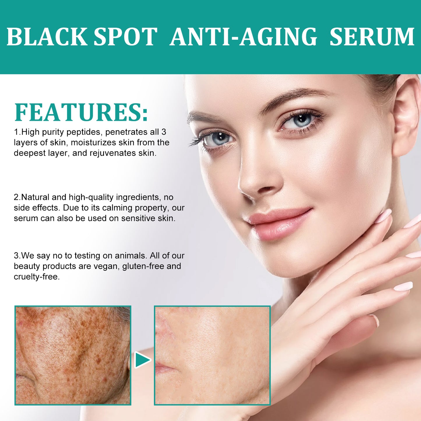 Huyết thanh chống lão hóa, làm mờ vết thâm EELHOE, dưỡng ẩm da, chống nhăn.