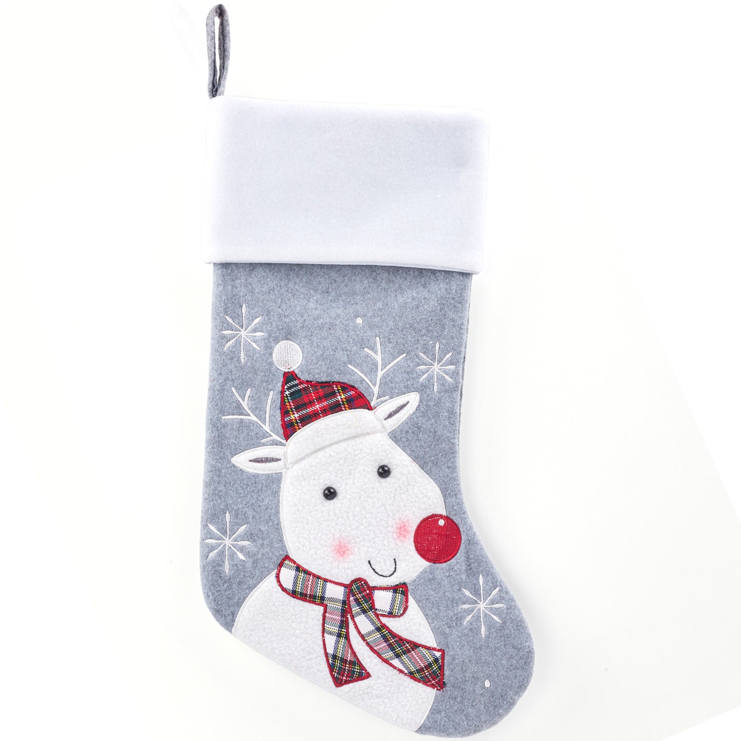 3D Snowman Christmas Socks Gift Bags - Holiday Candy Bags & Festive Decorations