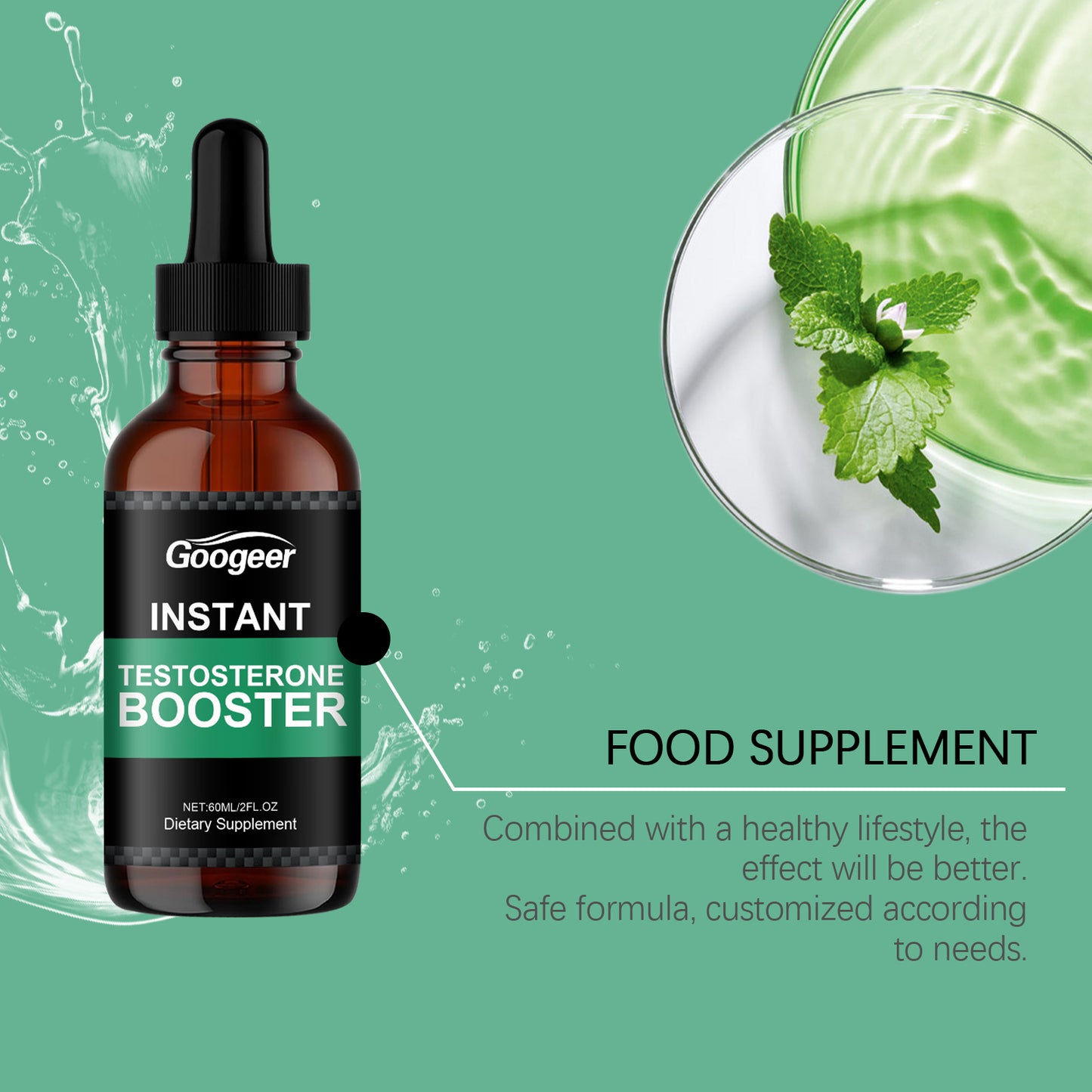 Googeer Testosterone Enhancing Drops – Food & Body Care Supplements