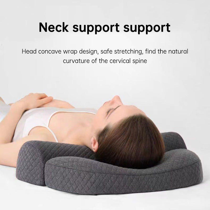 Bed Side Sleeping Pillow Neck Pain Relief Ergonomic Cervical Memory Foam