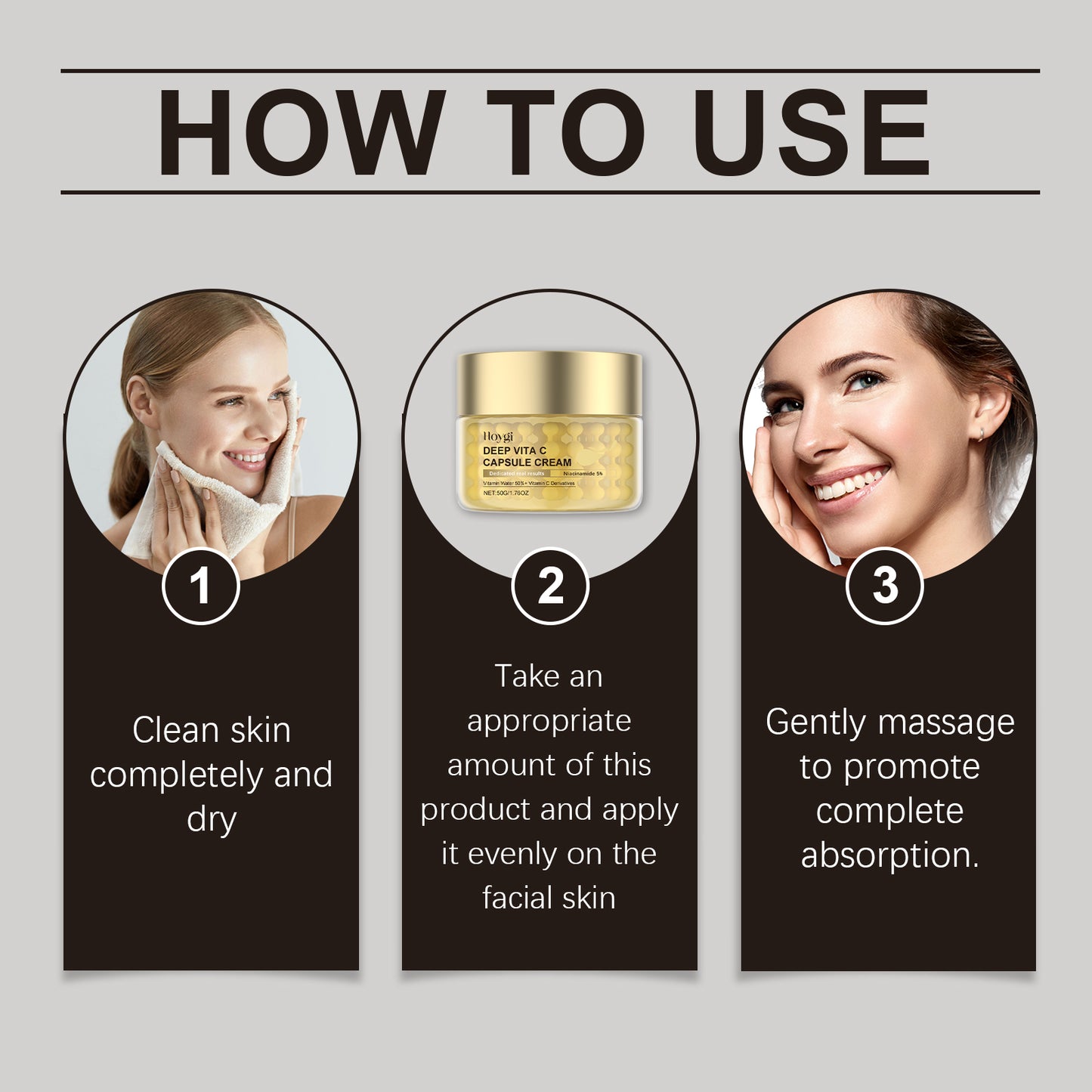 Hoygi Vitamin C Facial Moisturizer – Gentle Hydrating & Smoothing Cream