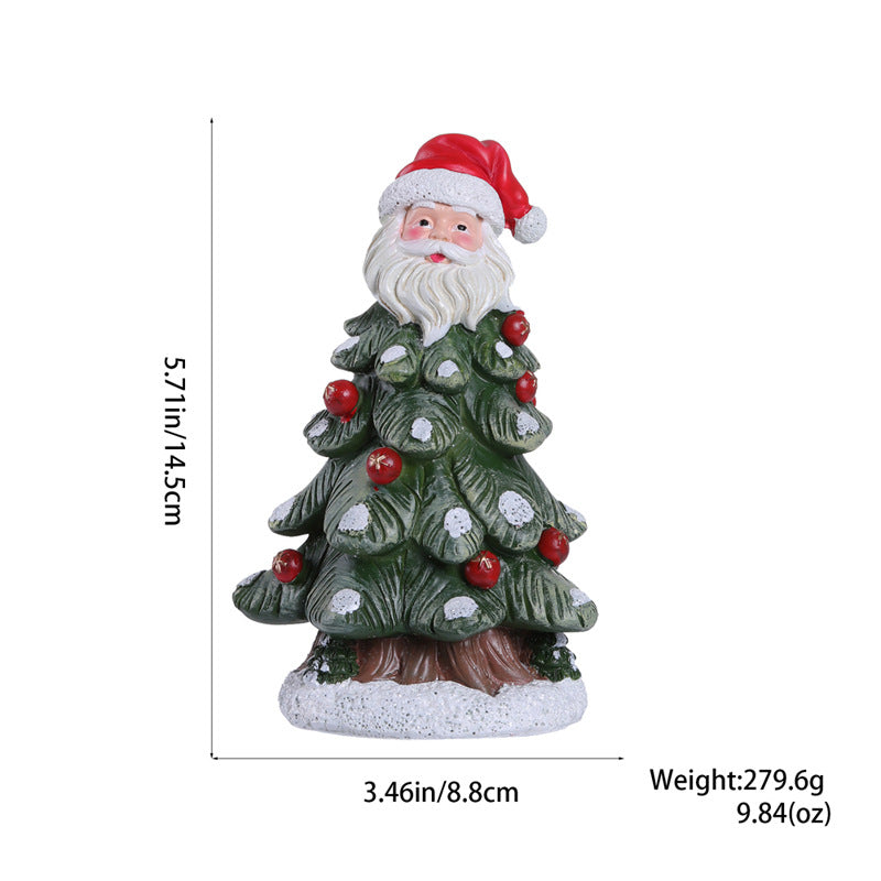 Resin Christmas Tree Decorations - Desktop Holiday Ornaments & Festive Gifts