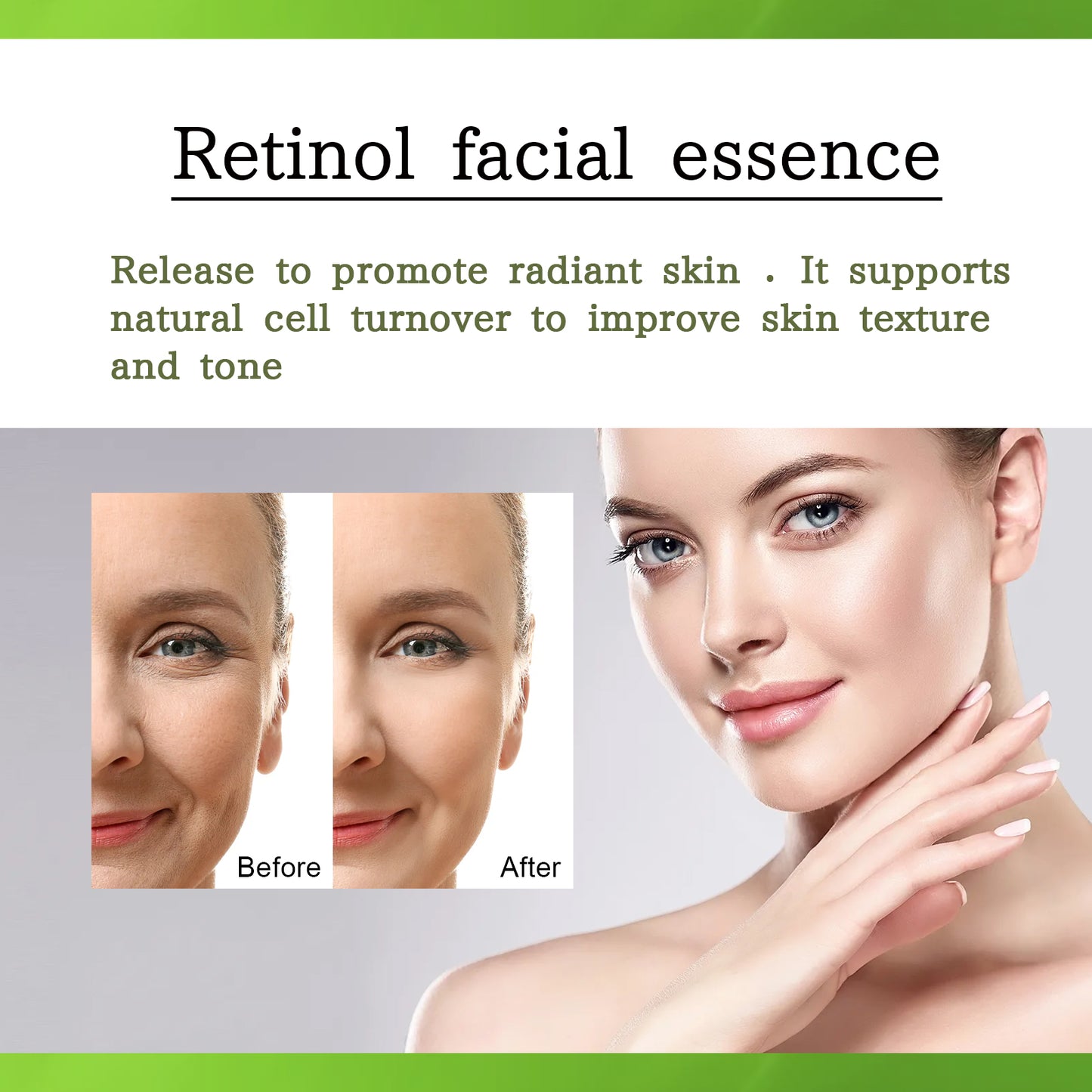 Serum Retinol, Serum dưỡng da mặt chống nhăn, làm săn chắc, sáng da, giúp da mềm mại và mịn màng