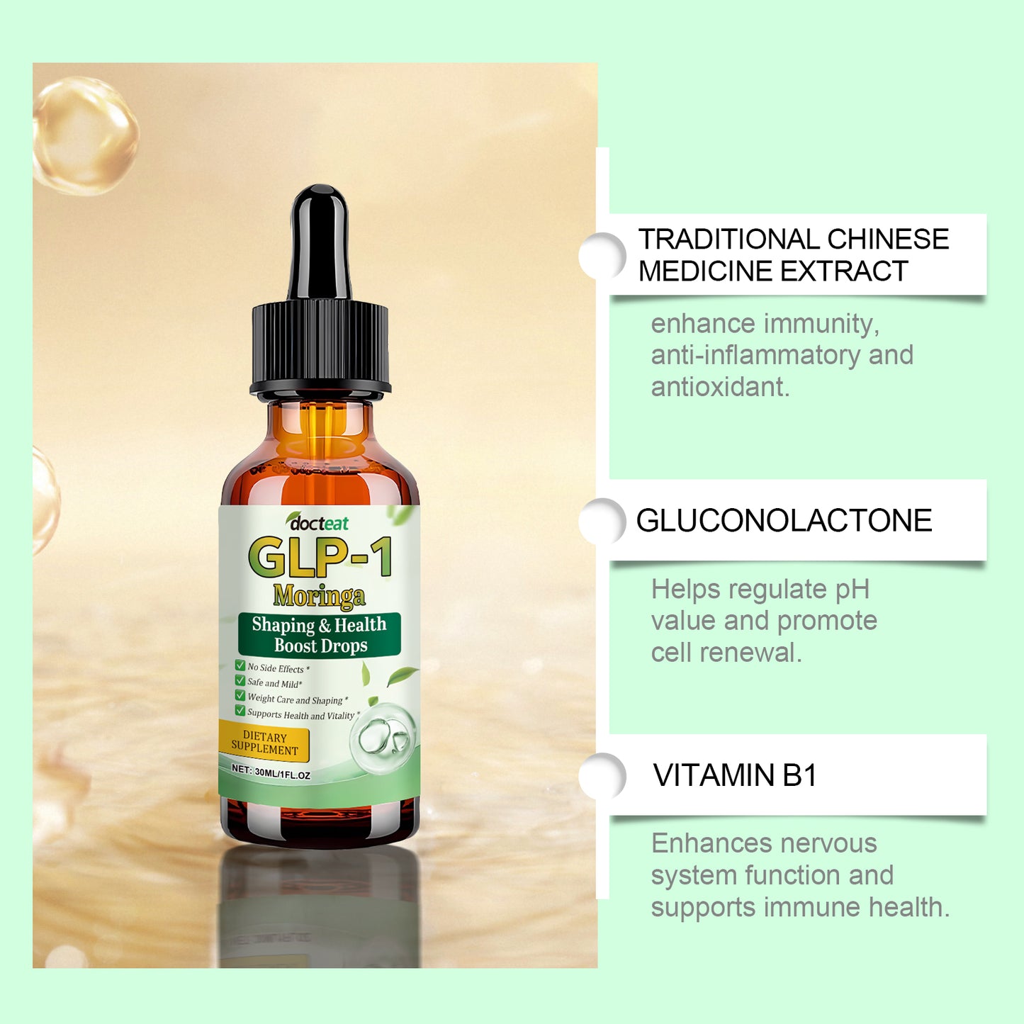 Docteat Body Care Drops – Plant-Based Dietary Supplement for Gentle Protection & Body Shape Management