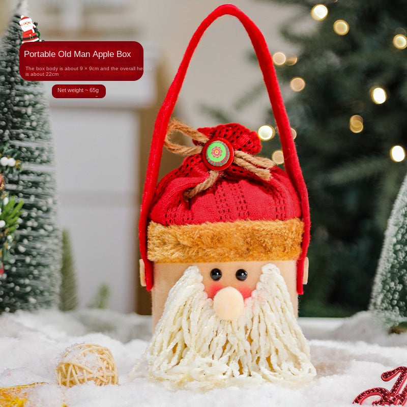 Christmas Cartoon Tote Gift Bags – Candy, Apple & Gift Packaging for Kids