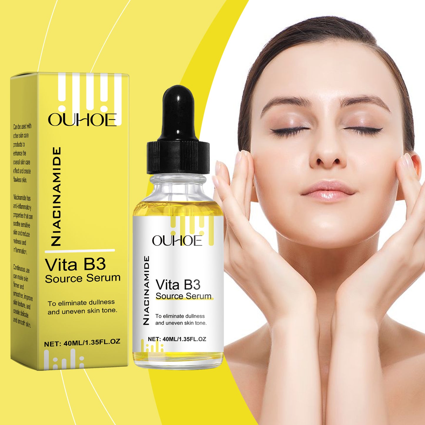 Face Serum – Moisturizes Facial Skin with Moisture Lock Hydrating Vitamin B3 Serum