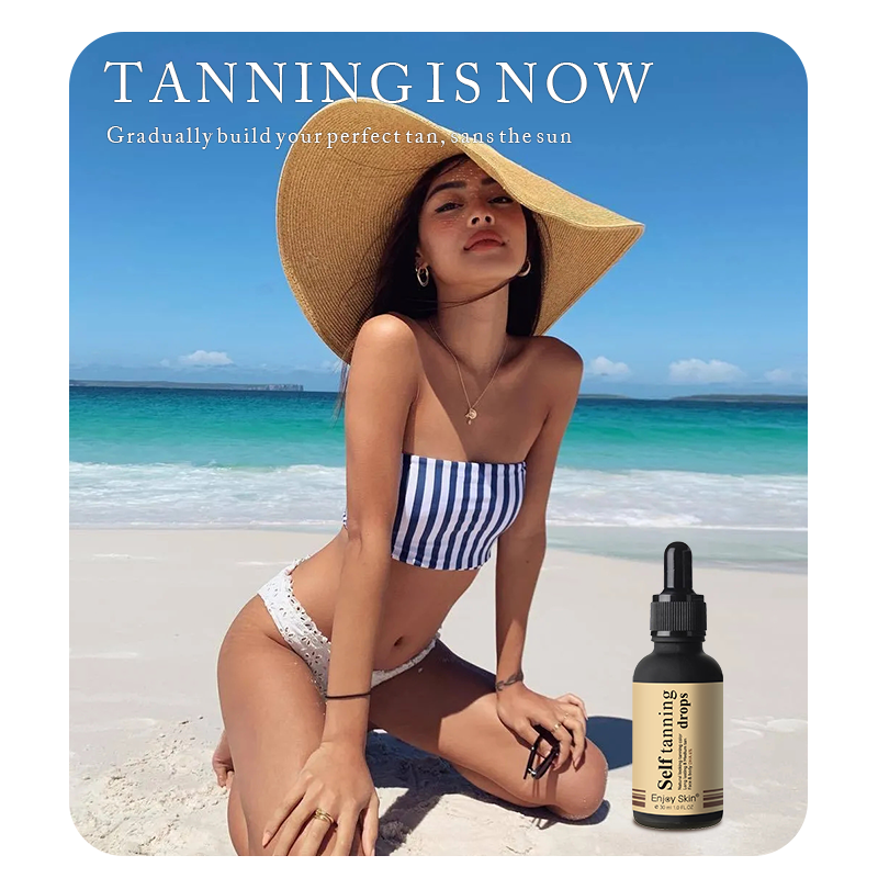 Enjoy Skin Organic Self-Tanning Serum – Sunless Tanner Solution & Drops