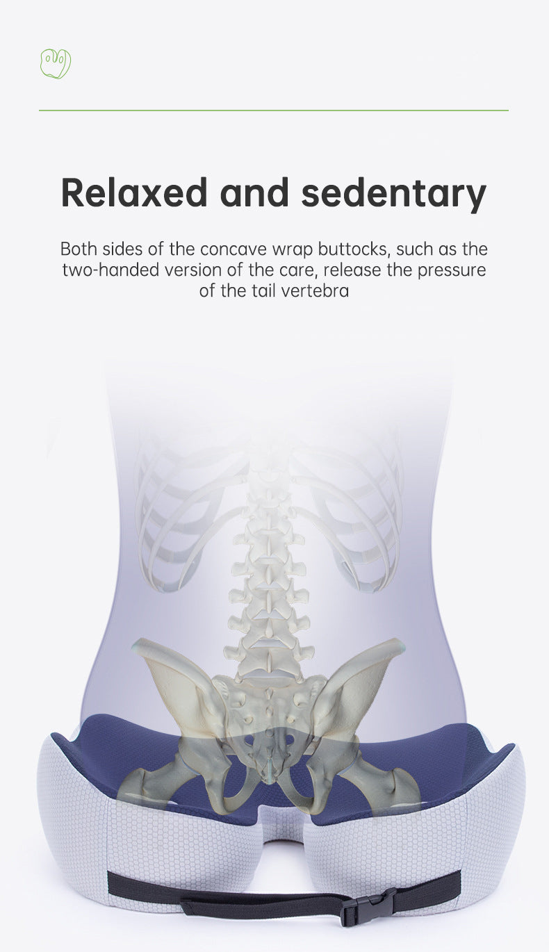 High Quality Office Chair Memory Foam Orthopedic Coccyx Seat Cushion