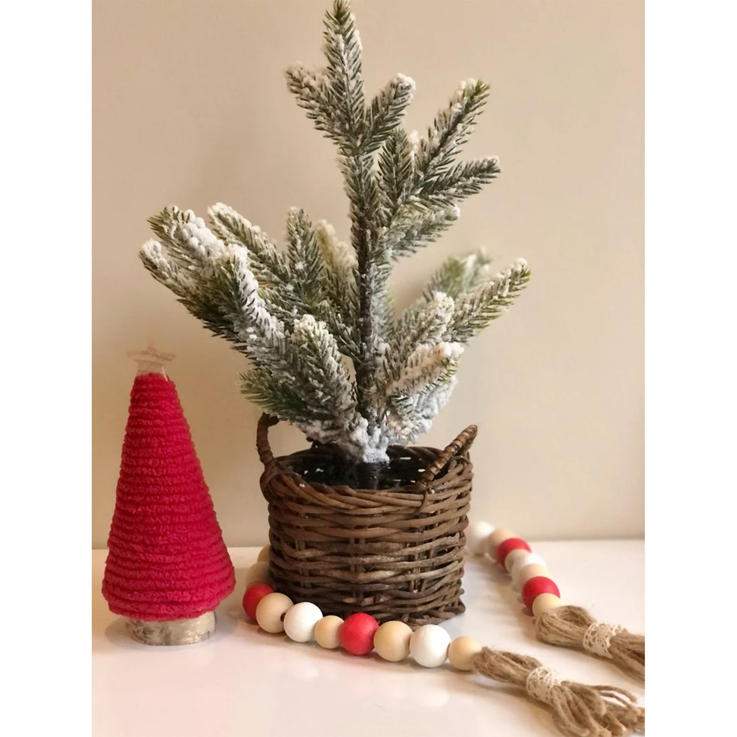 Mini Christmas Tree Ornaments - Table & Shelf Scene Decorations