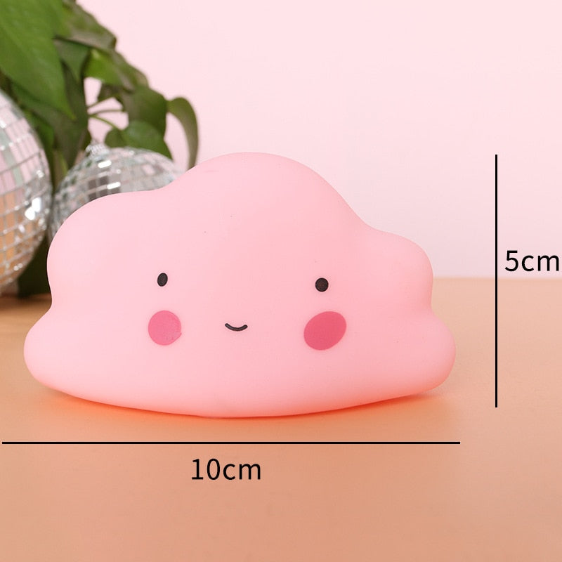 Creative Vinyl Star Night Lights - Cartoon Children’s Room Décor & Christmas Gifts