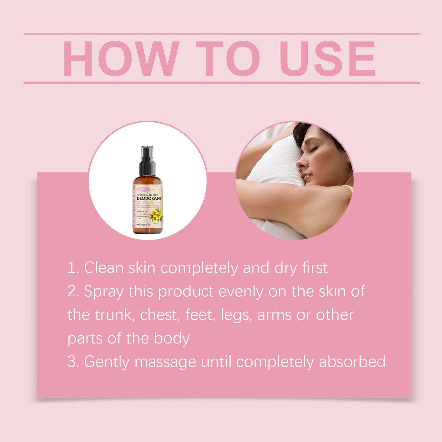 WoodSleep Sunflower Magnesium Oil Spray – Soothe Body, Nourish Sleep & Boost Vitality