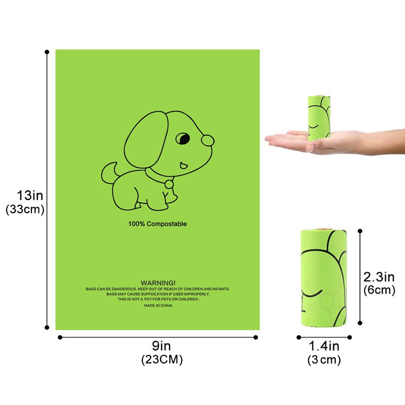 Biodegradable Corn Starch Pet Garbage Bags – PLA Compostable Dog Waste Bags