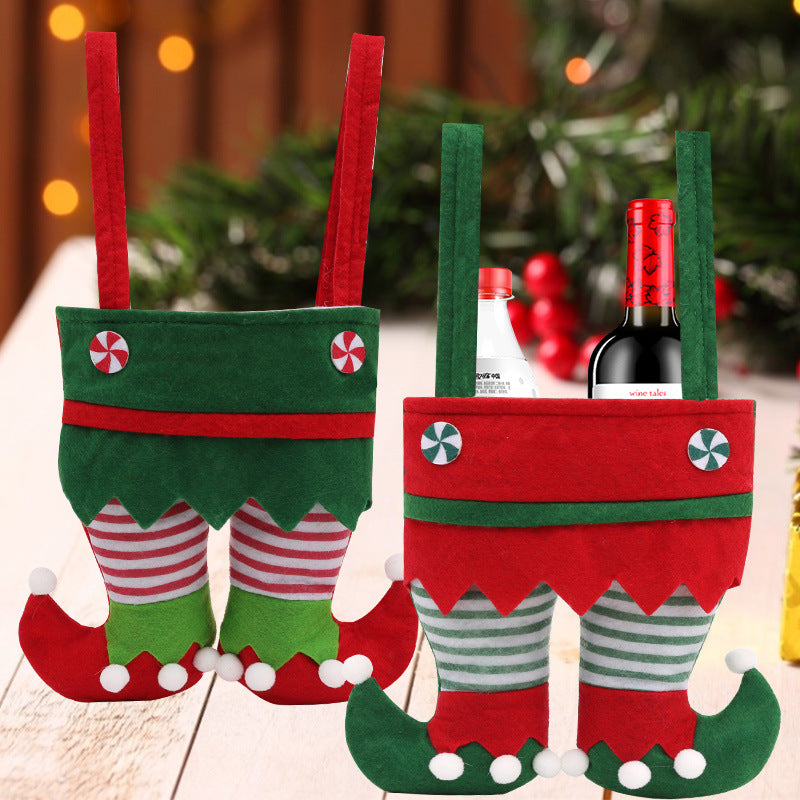 Elf Christmas Gift Bags - Candy Bags & Festive Holiday Decorations