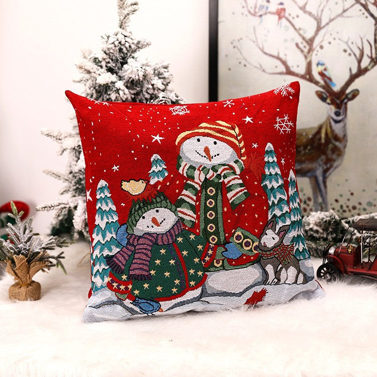 European & American Style Christmas Pillow Covers - Home & Window Decorations