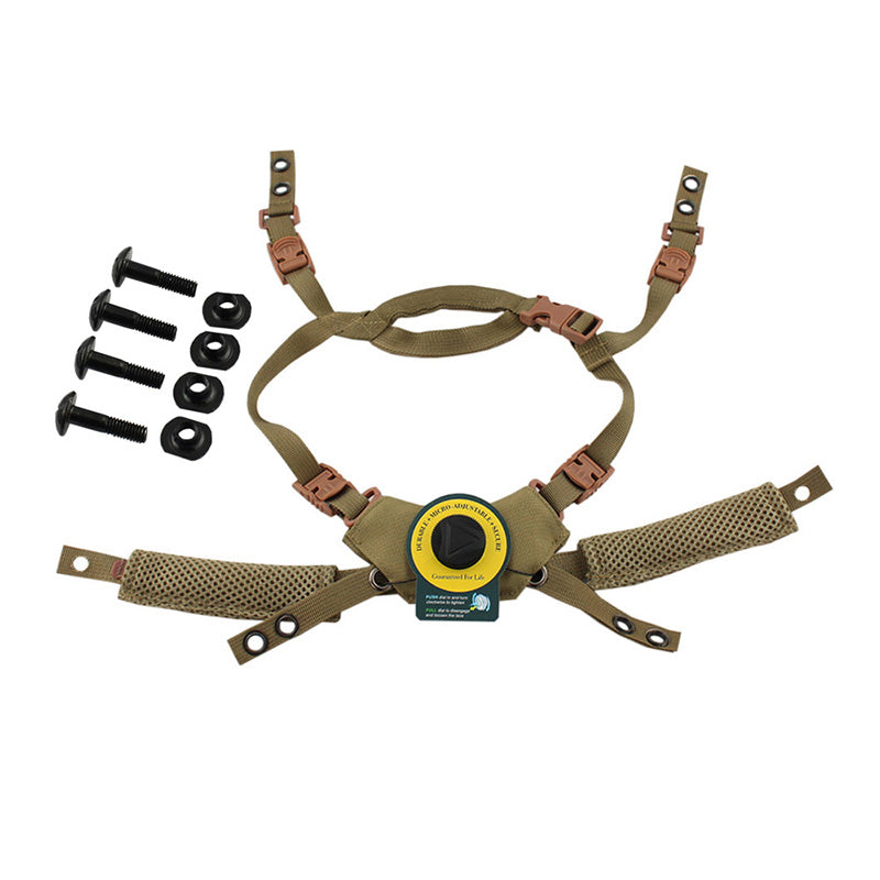 Full Memory Helmet Foam Liner 2nd Gen FAST Tactical Cushioning Pad with Knob Adjustment Strap