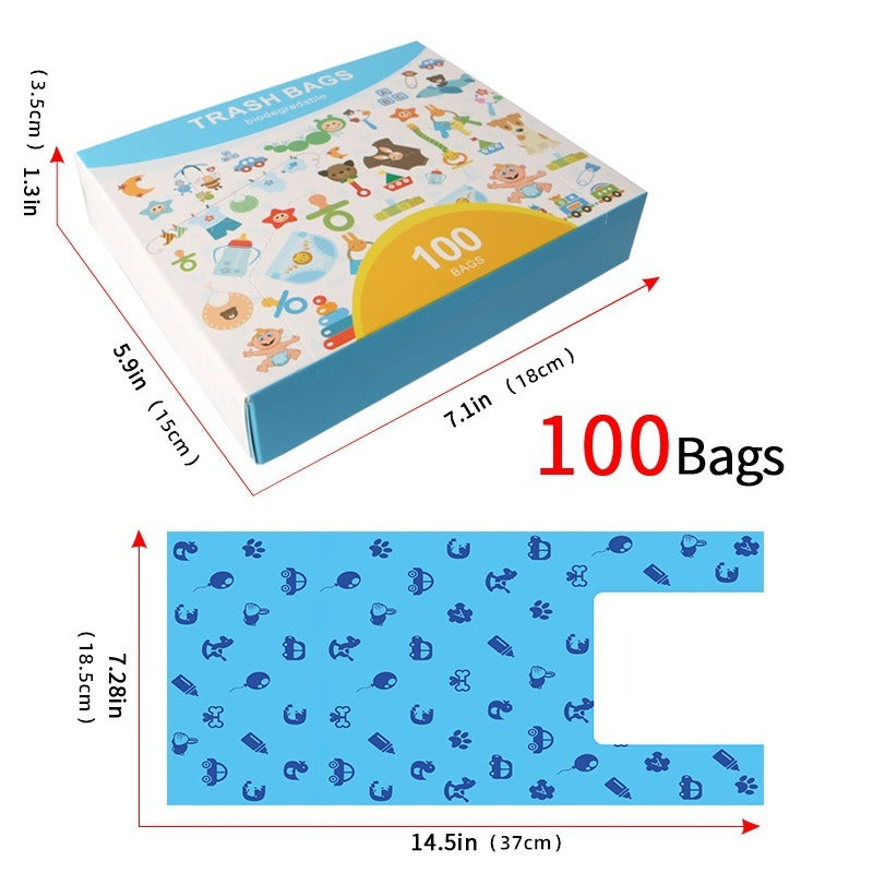 Biodegradable Pet Garbage Bags – Vest Style Dog Poop Bags