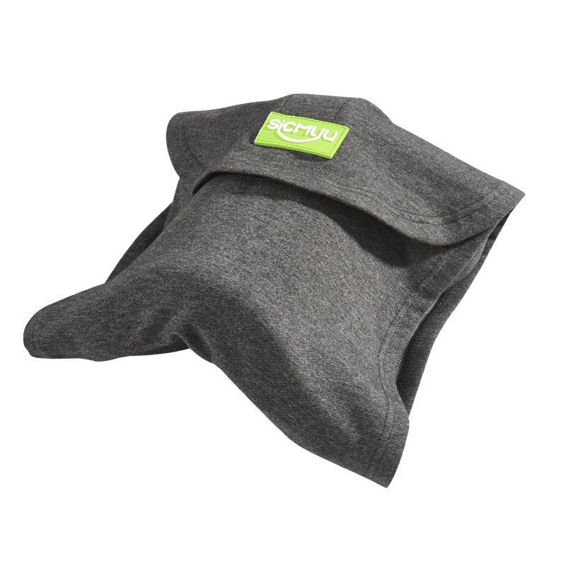 Memory Foam Travel Pillow Neck Support Cushion with Washable Cover for Plane, Train & Car