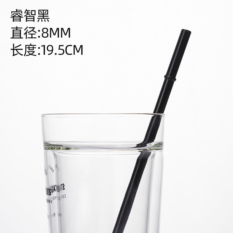 Eco-Friendly High Borosilicate Glass Straw – Durable 27cm Heat-Resistant Reusable Straw
