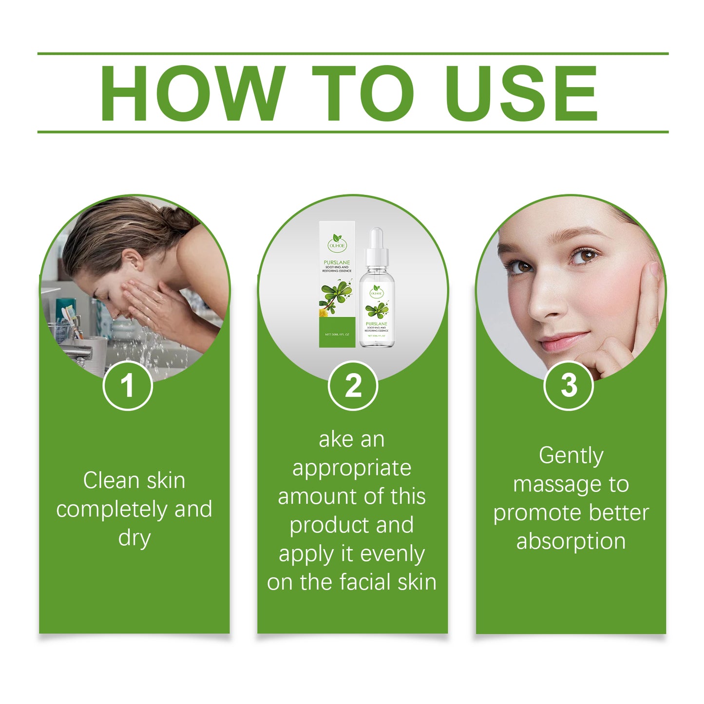 Purslane Soothing Repair Serum – Redness Relief, Hydrating & Moisturizing