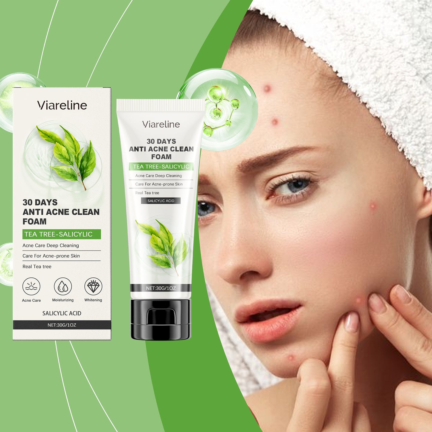 Viareline Salicylic Acid Cleanser – Gentle Cleansing & Pore Care