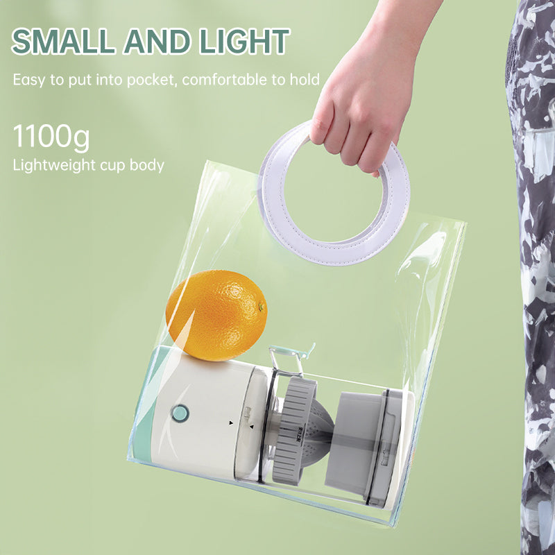 Portable USB-Rechargeable Slow Juicer for Oranges, Lemons & Other Fruits – Handy Electric Blender for Home Kitchens