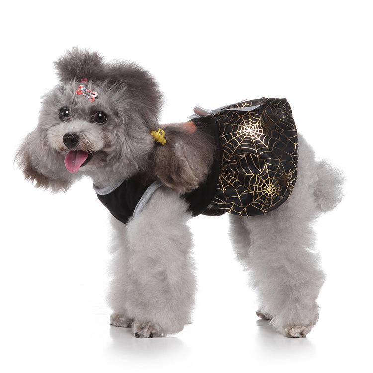 Halloween & Christmas Pet Dog Clothes - Wizard & Bat Skirt Costumes