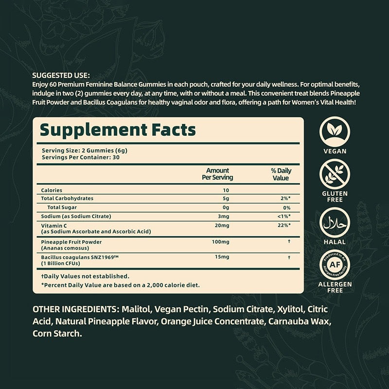 Premium Feminine Balance Gummies – Women’s Balance & Wellness Support