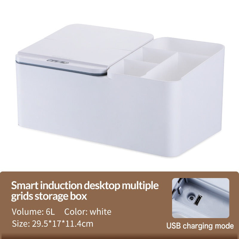 Inductive Electric Desktop Storage Box – Smart Jewellery & Skincare Organiser