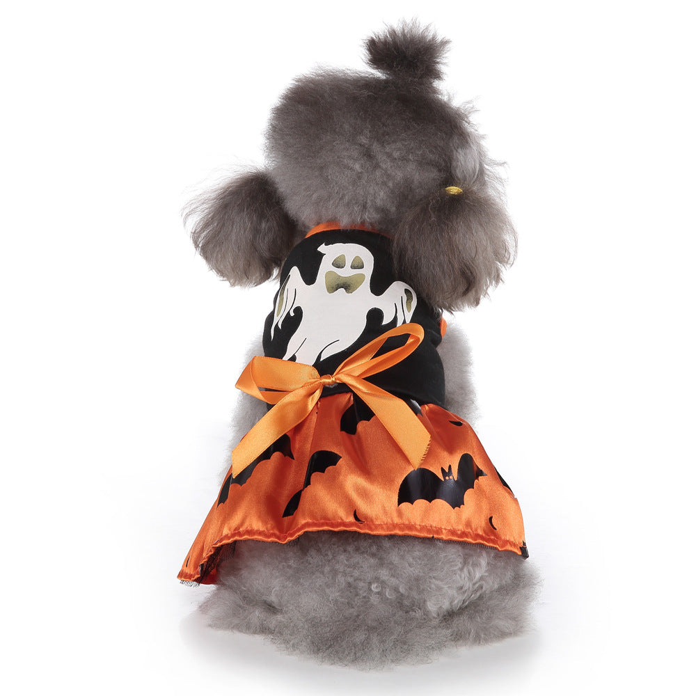 Halloween & Christmas Pet Dog Clothes - Wizard & Bat Skirt Costumes