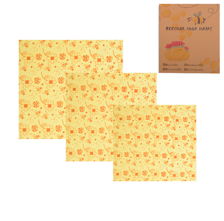 Reusable Food Wrap – Silicone Stretch Lid & Beeswax Cloth