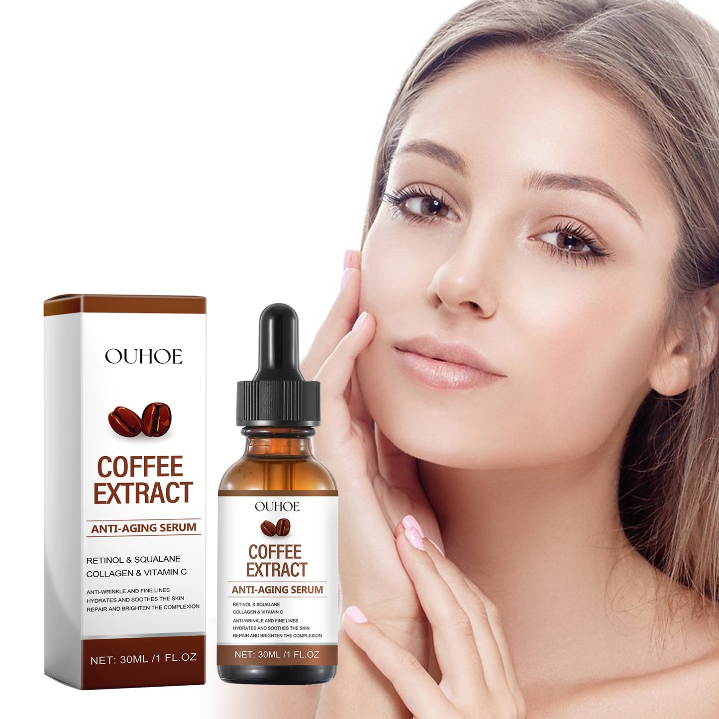 Caffeine Face Anti-Wrinkle Serum – Firming & Revitalizing Skin Care