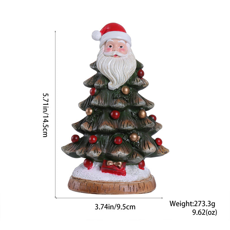 Resin Christmas Tree Decorations - Desktop Holiday Ornaments & Festive Gifts