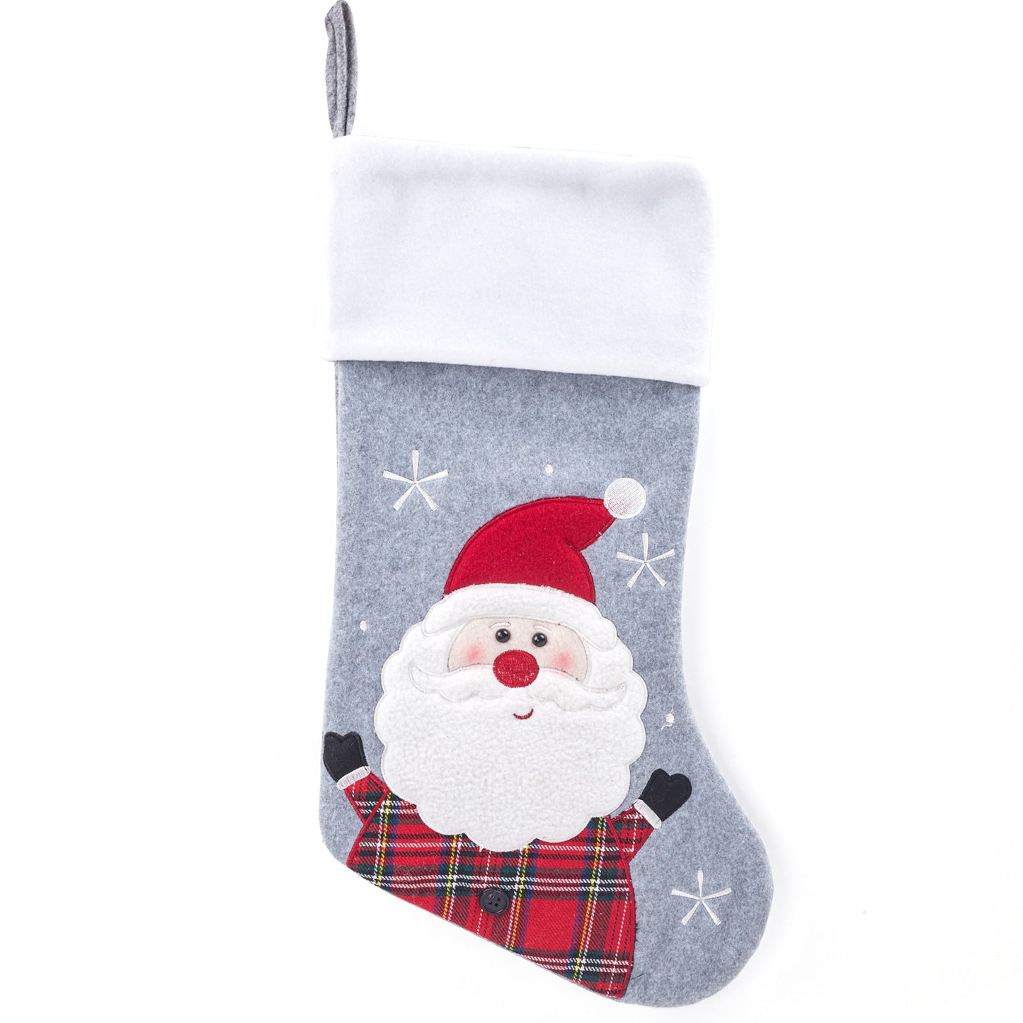 3D Snowman Christmas Socks Gift Bags - Holiday Candy Bags & Festive Decorations