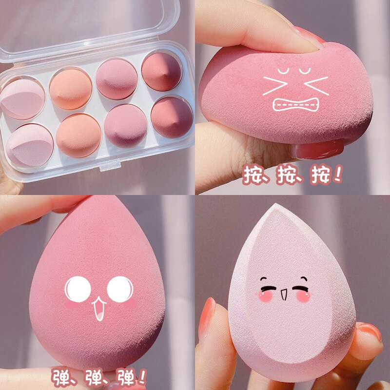 Face Makeup Puff Sponges – Cosmetic Beauty Tools for Foundation, Powder & Blush Blending
